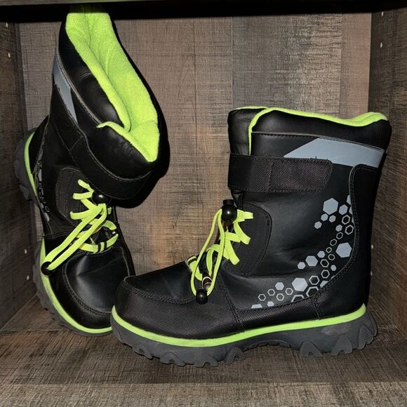 WONDER NATION snow boots-‎ lace up- size 3 - Picture 2 of 13